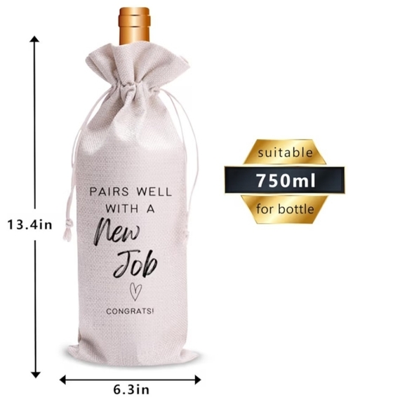 New Job Wine Bottle Bag - Picture 2 of 2